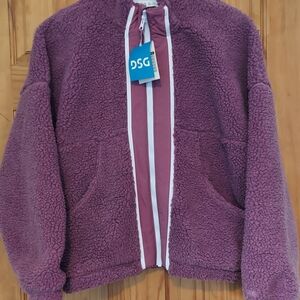 DSG Girls Rosie Coffee Fleece Girls Size XL or 14-16 NWT